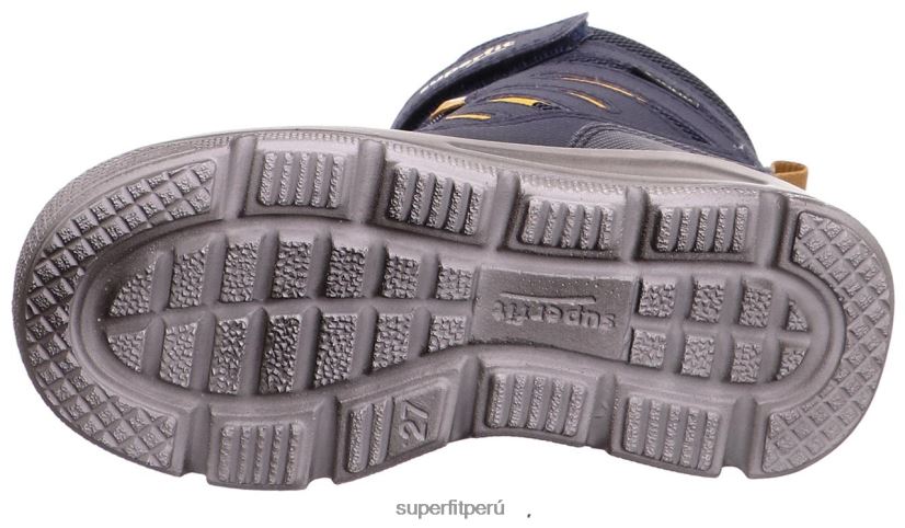 educación física Superfit niños pequeños mars - bota con cierre de velcro azul amarillo V06L24739 botas