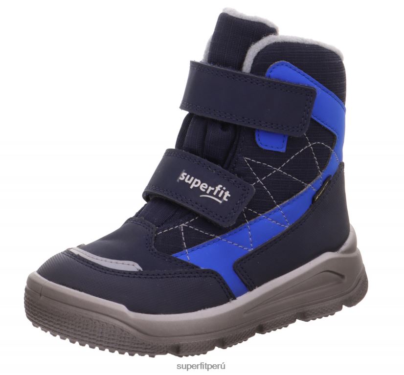 educación física Superfit niños pequeños mars - bota con cierre de velcro azul/gris claro V06L24708 botas