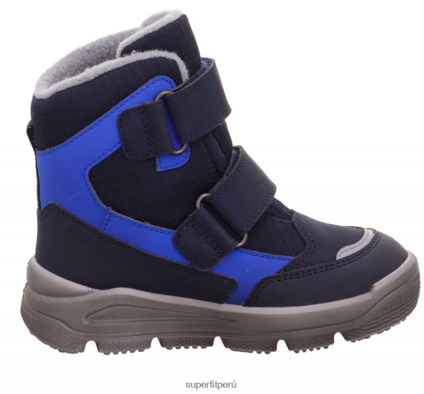 educación física Superfit niños pequeños mars - bota con cierre de velcro azul/gris claro V06L24708 botas