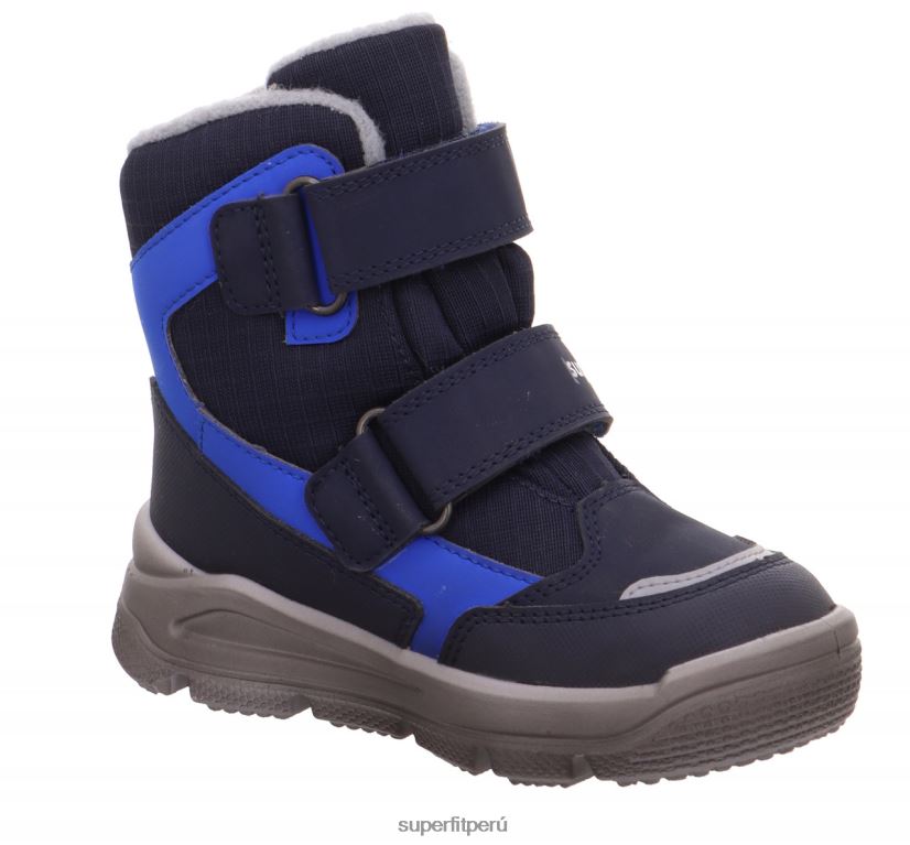educación física Superfit niños pequeños mars - bota con cierre de velcro azul/gris claro V06L24708 botas