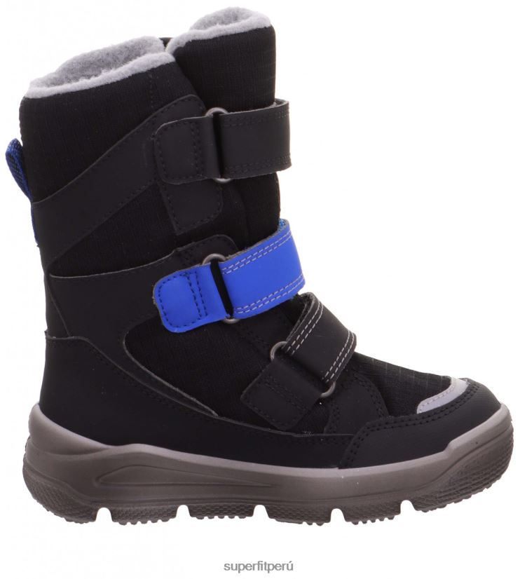 educación física Superfit niños pequeños mars - bota con cierre de velcro azul negro V06L24710 botas