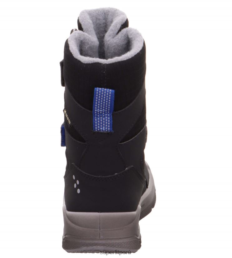 educación física Superfit niños pequeños mars - bota con cierre de velcro azul negro V06L24710 botas