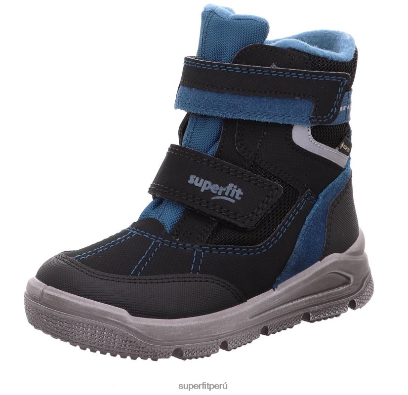 educación física Superfit niños pequeños mars - bota con cierre de velcro azul negro V06L24735 botas