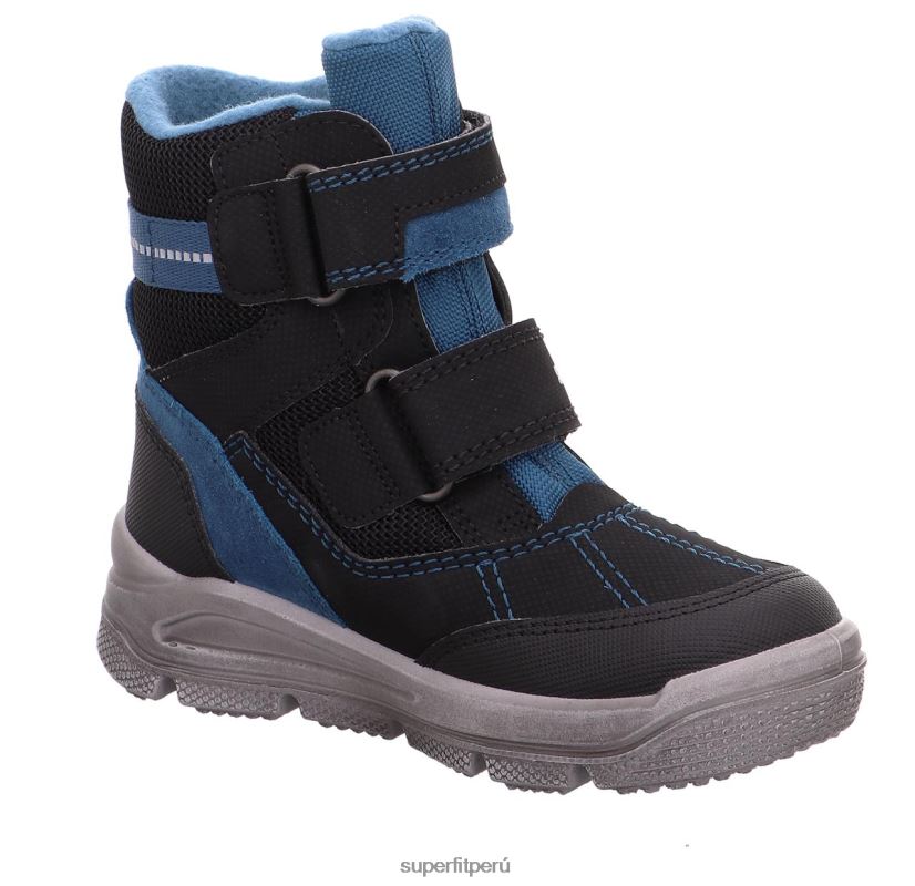 educación física Superfit niños pequeños mars - bota con cierre de velcro azul negro V06L24735 botas