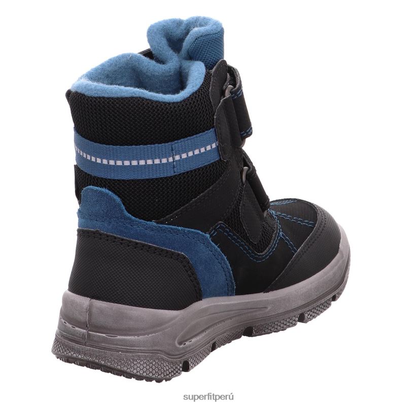 educación física Superfit niños pequeños mars - bota con cierre de velcro azul negro V06L24735 botas