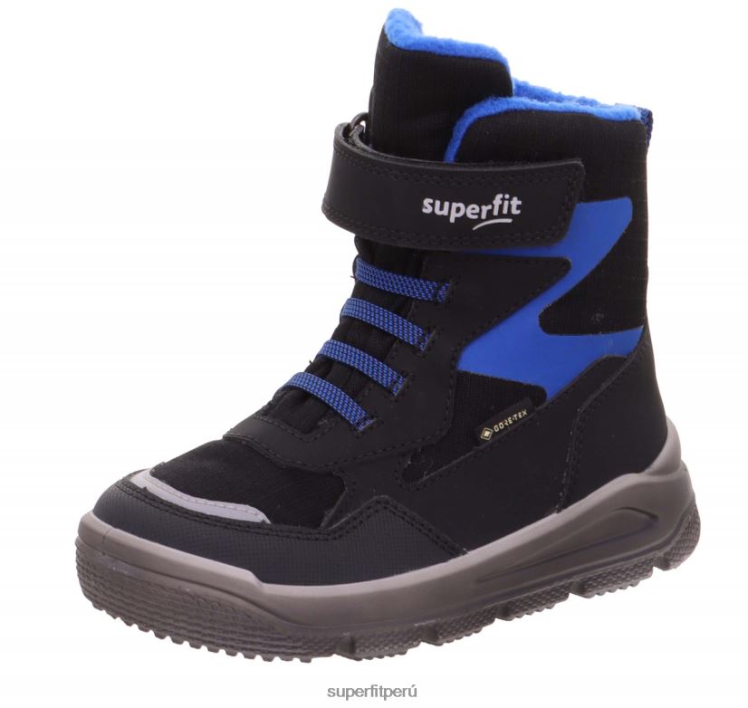 educación física Superfit niños pequeños mars - bota con cierre de velcro azul negro V06L24748 botas