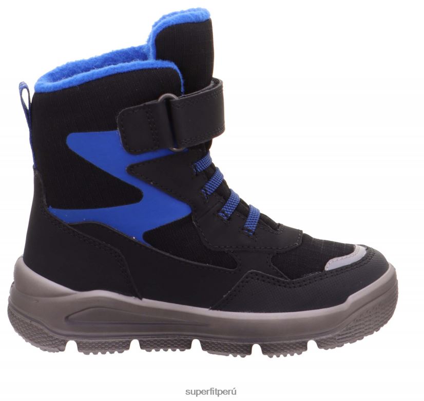 educación física Superfit niños pequeños mars - bota con cierre de velcro azul negro V06L24748 botas