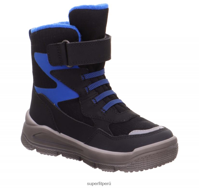 educación física Superfit niños pequeños mars - bota con cierre de velcro azul negro V06L24748 botas