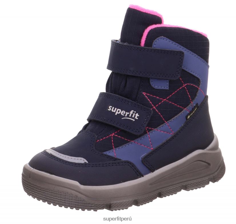 educación física Superfit niños pequeños mars - bota con cierre de velcro azul rosado V06L24718 botas