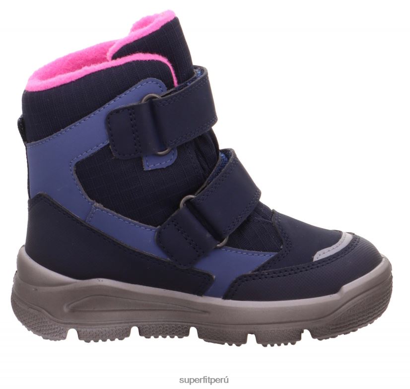 educación física Superfit niños pequeños mars - bota con cierre de velcro azul rosado V06L24718 botas
