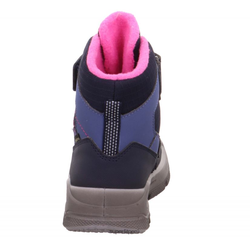 educación física Superfit niños pequeños mars - bota con cierre de velcro azul rosado V06L24718 botas