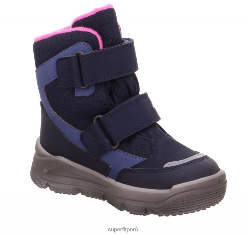 educación física Superfit niños pequeños mars - bota con cierre de velcro azul rosado V06L24718 botas
