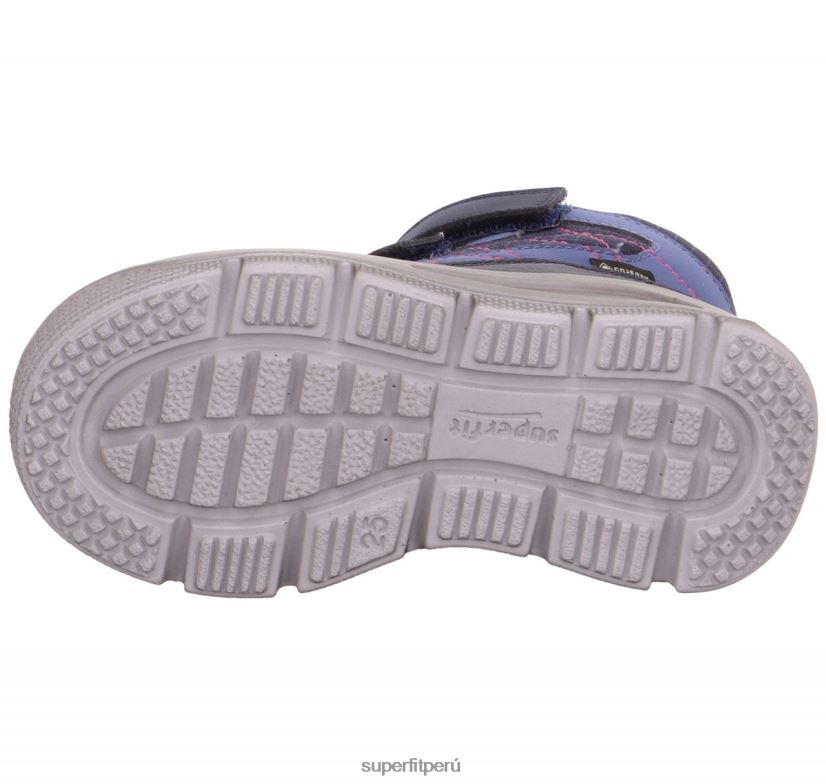 educación física Superfit niños pequeños mars - bota con cierre de velcro azul rosado V06L24718 botas