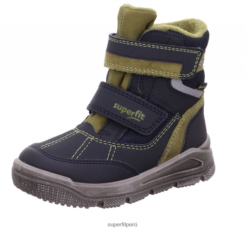 educación física Superfit niños pequeños mars - bota con cierre de velcro azul verde V06L24717 botas