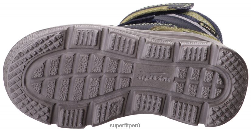 educación física Superfit niños pequeños mars - bota con cierre de velcro azul verde V06L24717 botas