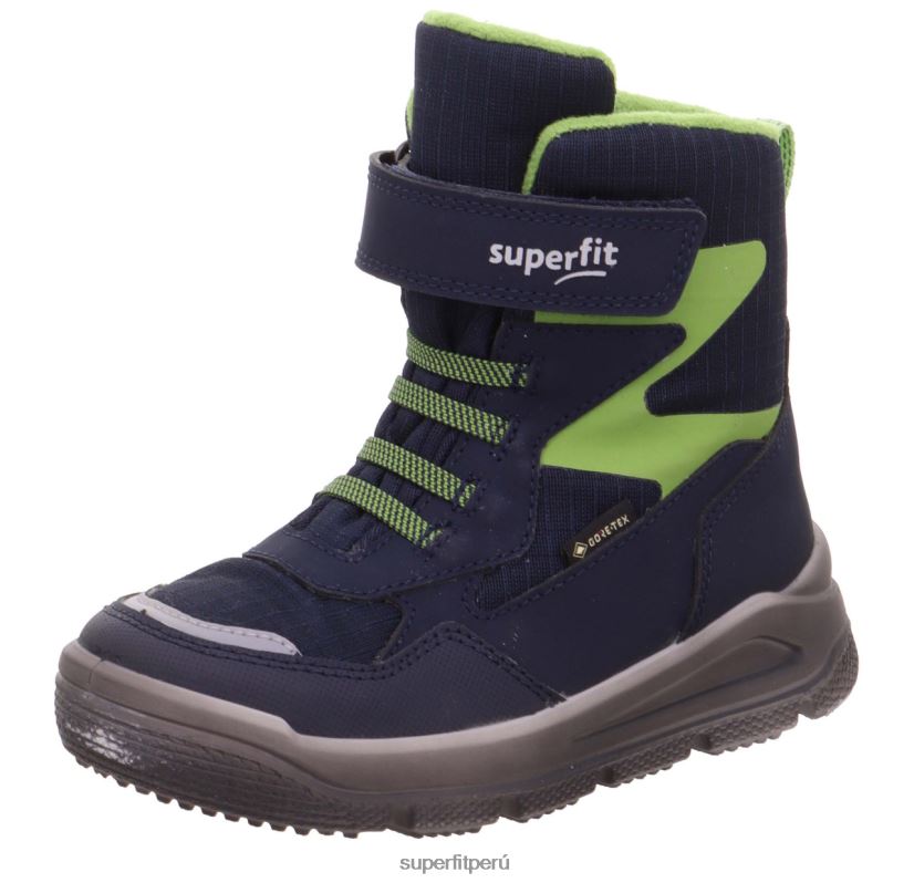 educación física Superfit niños pequeños mars - bota con cierre de velcro azul/verde claro V06L24698 botas