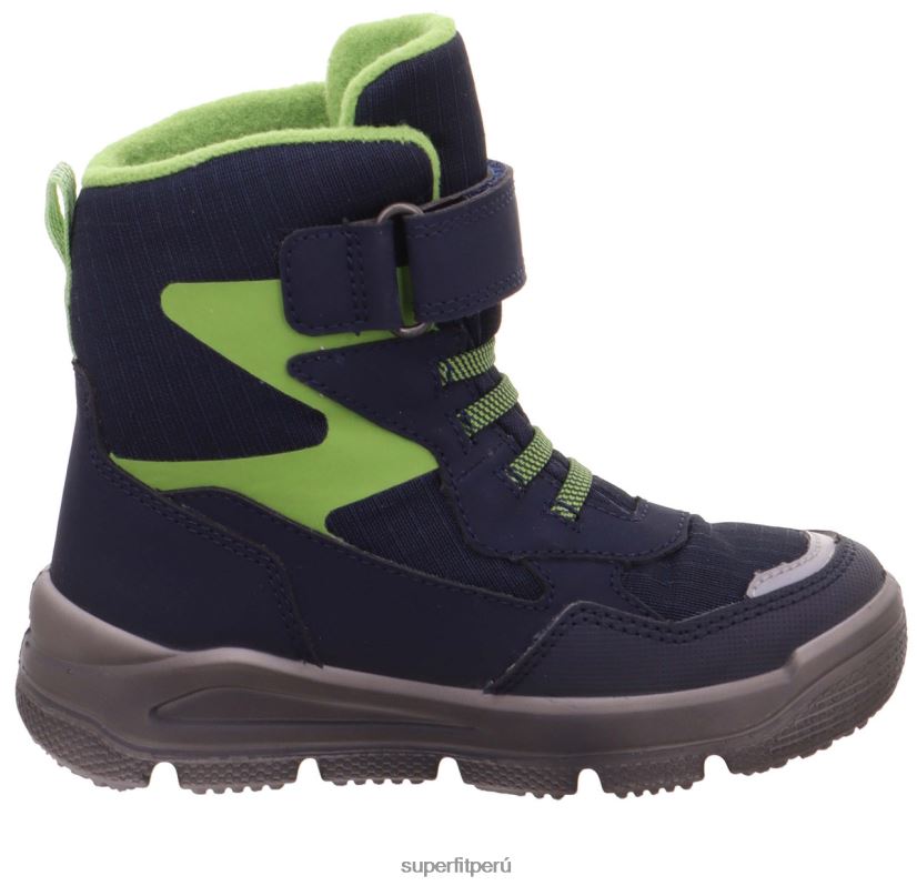educación física Superfit niños pequeños mars - bota con cierre de velcro azul/verde claro V06L24698 botas