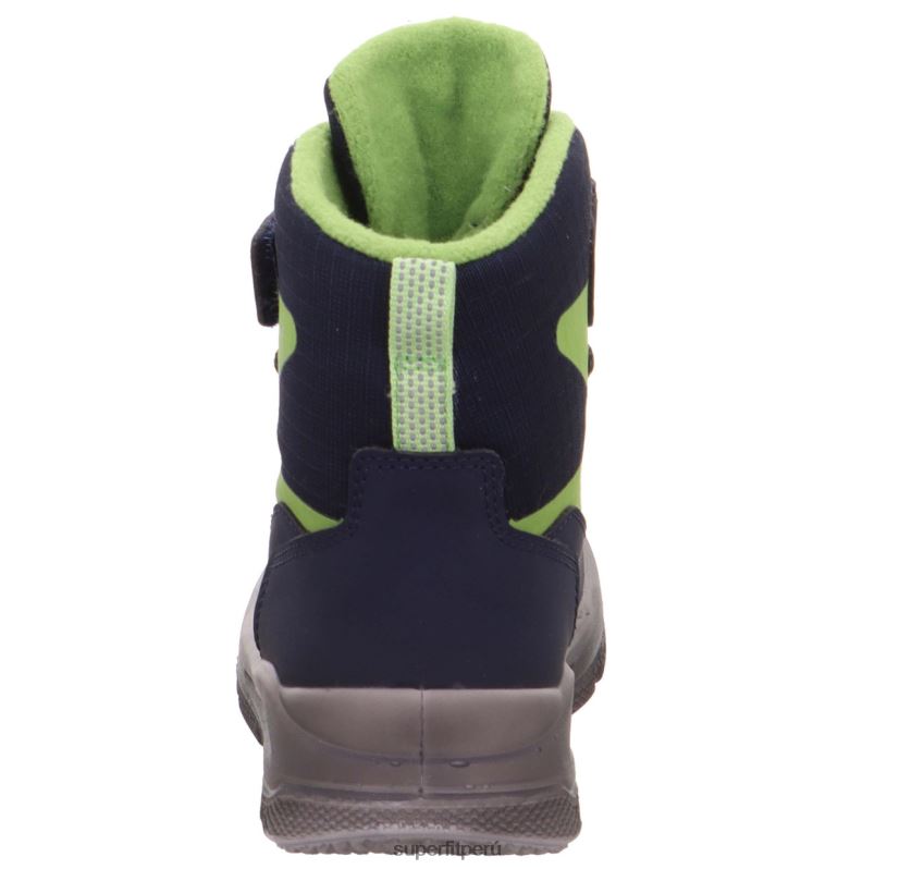 educación física Superfit niños pequeños mars - bota con cierre de velcro azul/verde claro V06L24698 botas