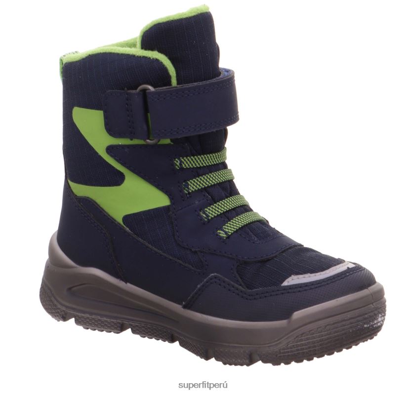 educación física Superfit niños pequeños mars - bota con cierre de velcro azul/verde claro V06L24698 botas
