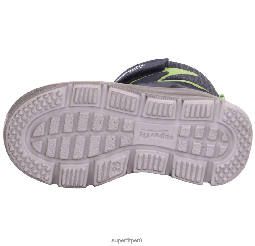 educación física Superfit niños pequeños mars - bota con cierre de velcro azul/verde claro V06L24698 botas