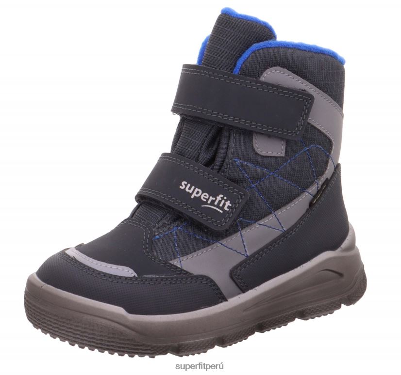 educación física Superfit niños pequeños mars - bota con cierre de velcro gris azul V06L24751 botas