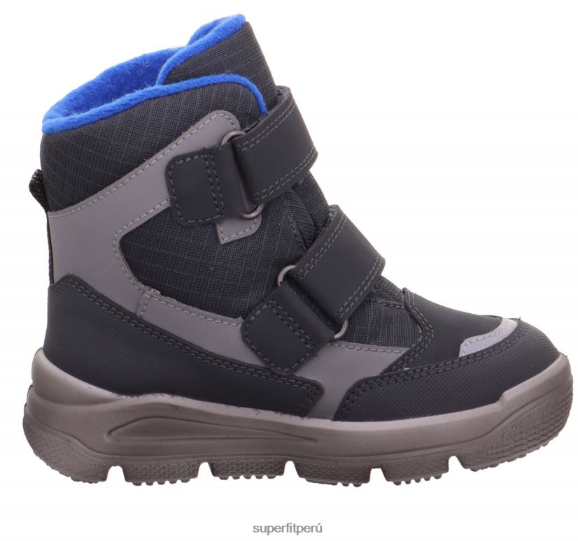 educación física Superfit niños pequeños mars - bota con cierre de velcro gris azul V06L24751 botas