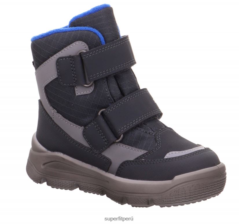 educación física Superfit niños pequeños mars - bota con cierre de velcro gris azul V06L24751 botas