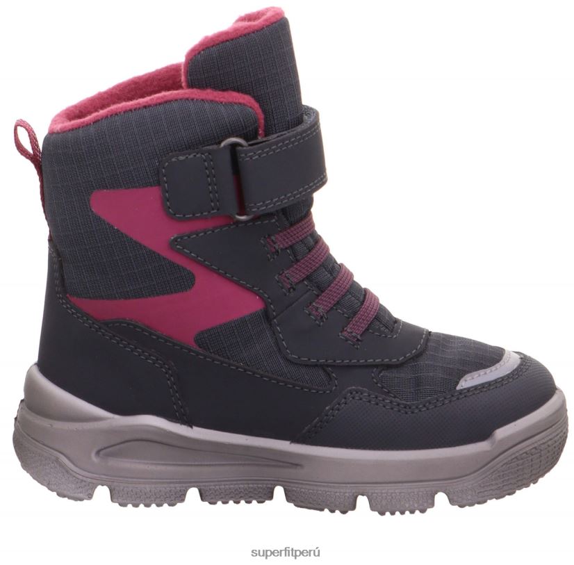 educación física Superfit niños pequeños mars - bota con cierre de velcro gris/rojo V06L24752 botas