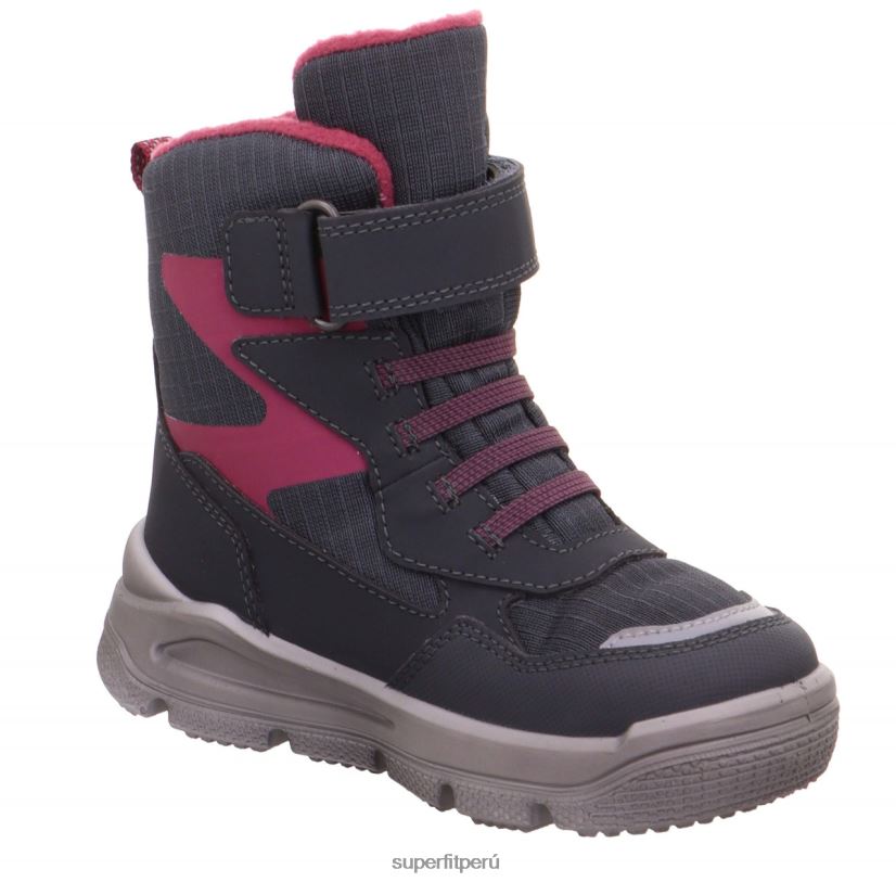 educación física Superfit niños pequeños mars - bota con cierre de velcro gris/rojo V06L24752 botas