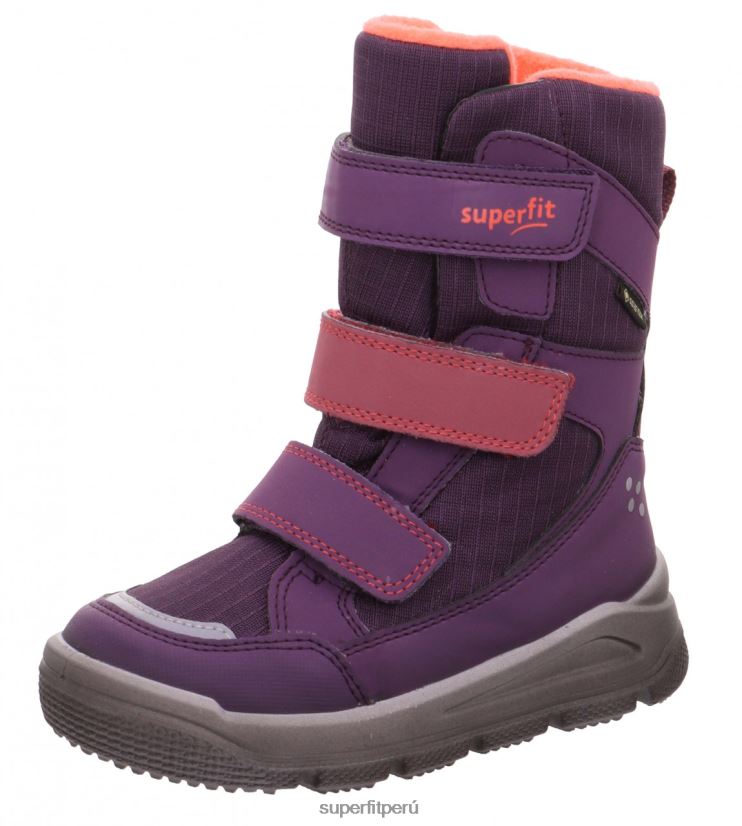 educación física Superfit niños pequeños mars - bota con cierre de velcro morado/rosa V06L24736 botas