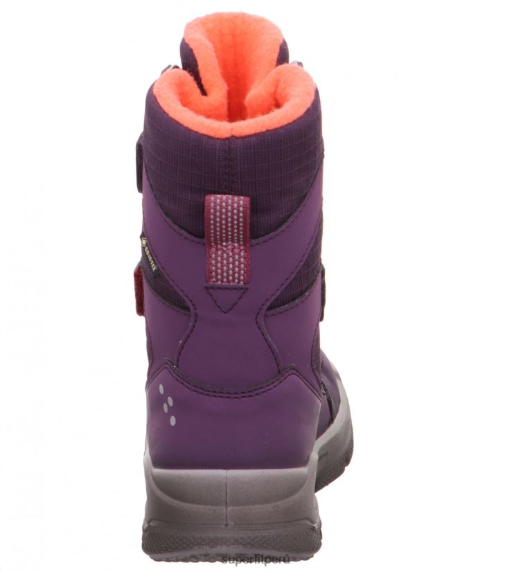 educación física Superfit niños pequeños mars - bota con cierre de velcro morado/rosa V06L24736 botas