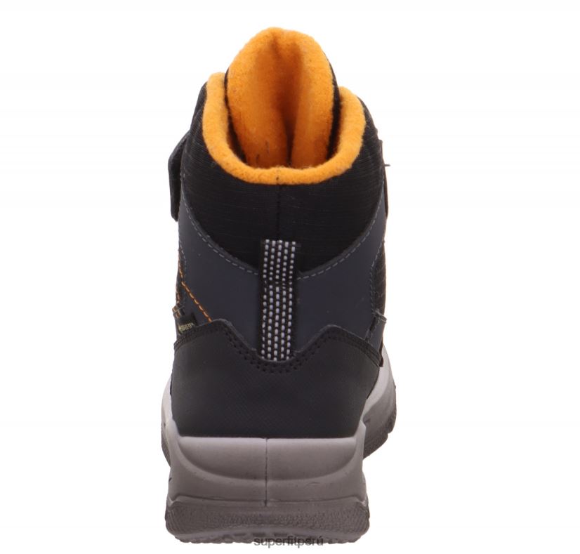 educación física Superfit niños pequeños mars - bota con cierre de velcro negro/naranja V06L24711 botas