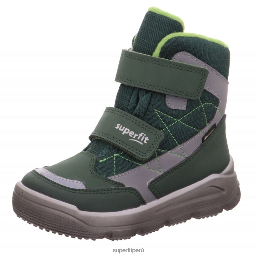 educación física Superfit niños pequeños mars - bota con cierre de velcro verde/gris claro V06L24719 botas