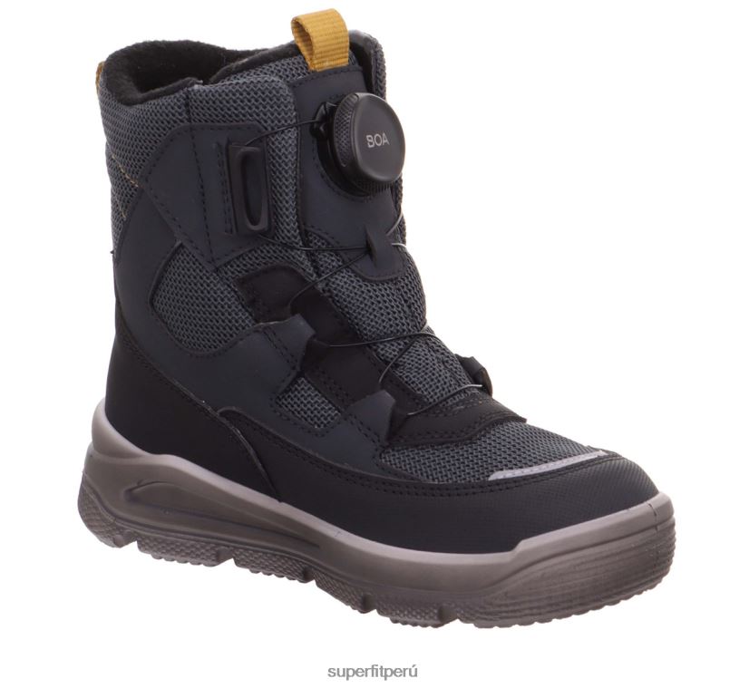 educación física Superfit niños pequeños mars - bota con sistema boa fit Gris oscuro V06L24747 botas