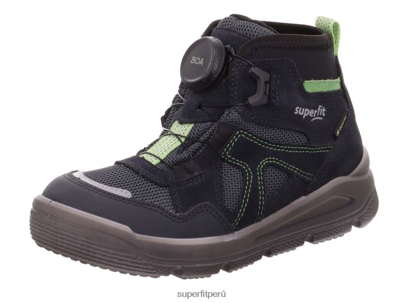 educación física Superfit niños pequeños mars - bota con sistema boa fit Verde gris V06L24724 botas