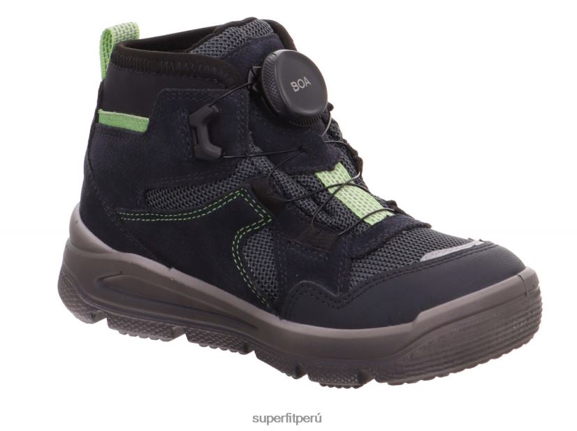 educación física Superfit niños pequeños mars - bota con sistema boa fit Verde gris V06L24724 botas