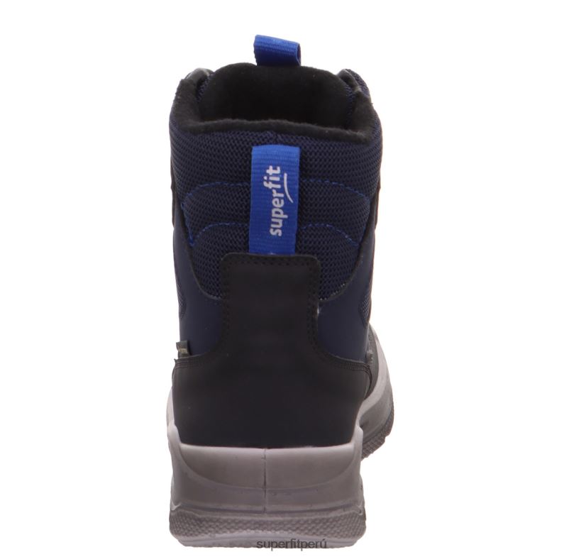 educación física Superfit niños pequeños mars - bota con sistema boa fit azul negro V06L24697 botas