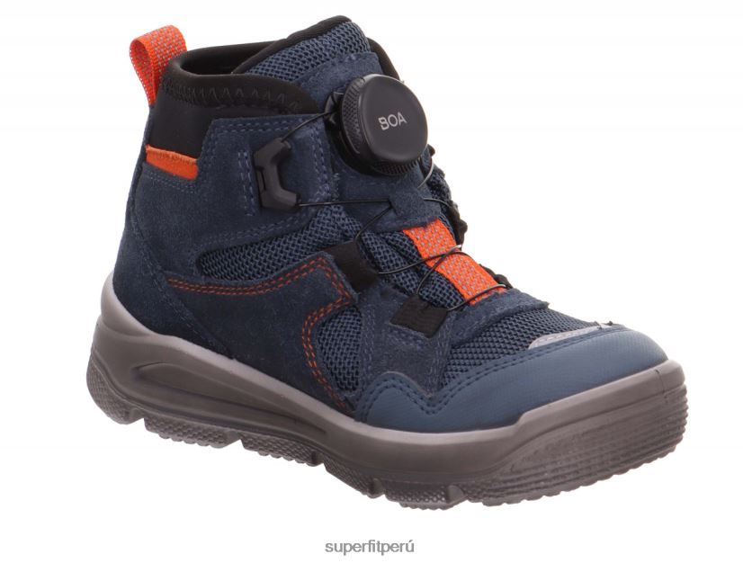 educación física Superfit niños pequeños mars - bota con sistema boa fit azul rojo V06L24757 botas