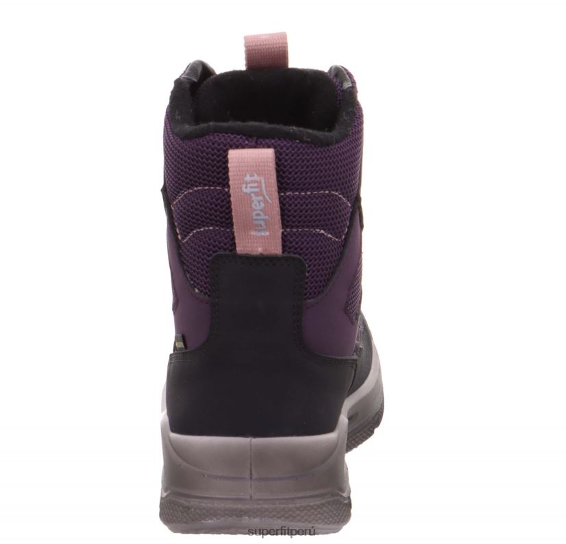 educación física Superfit niños pequeños mars - bota con sistema boa fit negro/morado V06L24746 botas