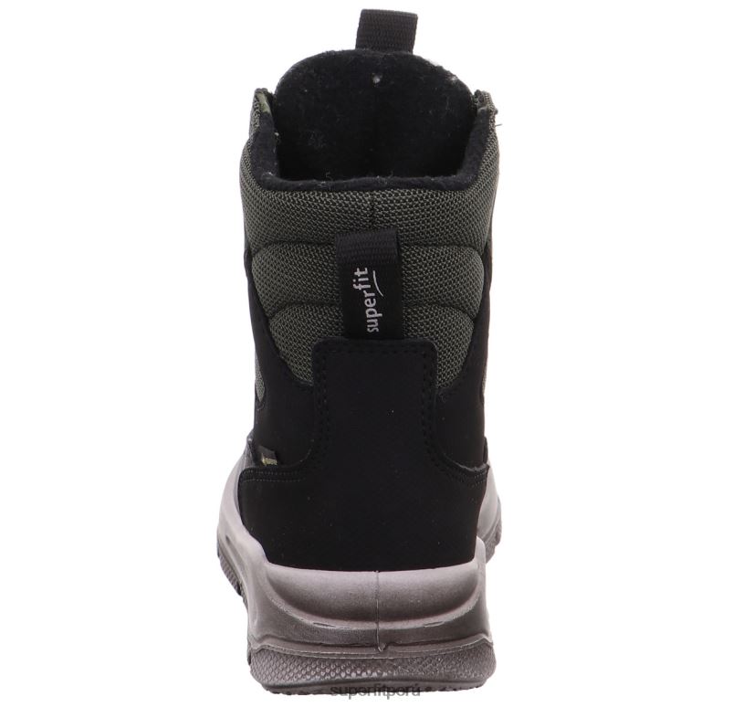 educación física Superfit niños pequeños mars - bota con sistema boa fit verde negro V06L24691 botas