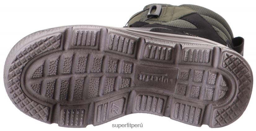 educación física Superfit niños pequeños mars - bota con sistema boa fit verde negro V06L24691 botas