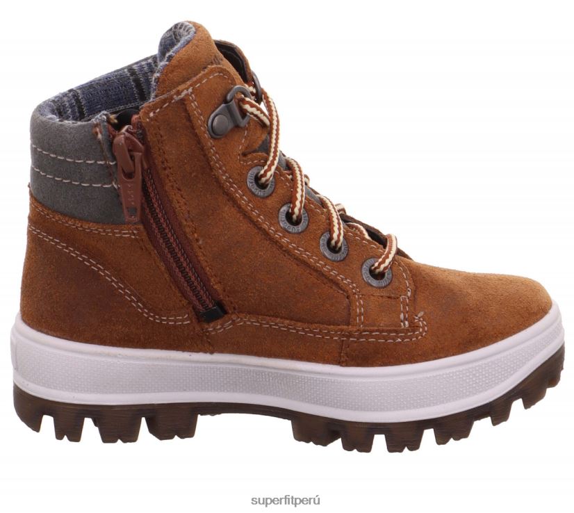 educación física Superfit niños pequeños tedd - bota con cremallera marrón gris V06L24756 botas