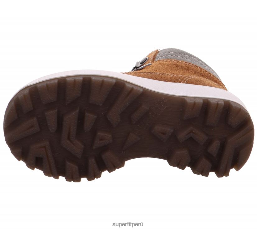 educación física Superfit niños pequeños tedd - bota con cremallera marrón gris V06L24756 botas