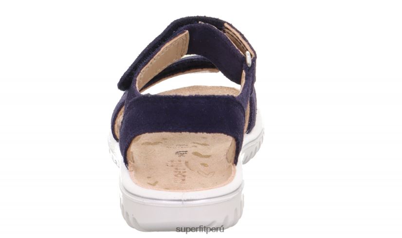 educación física Superfit niños pequeños brillo - sandalia con cierre de velcro azul V06L24652 sandalias
