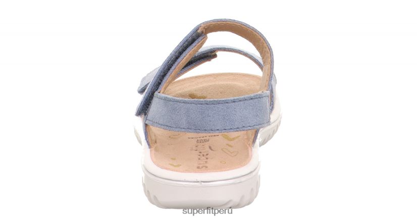 educación física Superfit niños pequeños brillo - sandalia con cierre de velcro azul V06L24673 sandalias