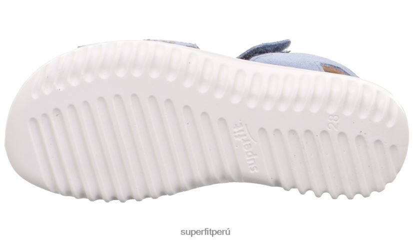 educación física Superfit niños pequeños brillo - sandalia con cierre de velcro azul V06L24678 sandalias
