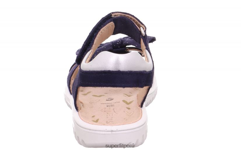 educación física Superfit niños pequeños brillo - sandalia con cierre de velcro azul V06L24683 sandalias