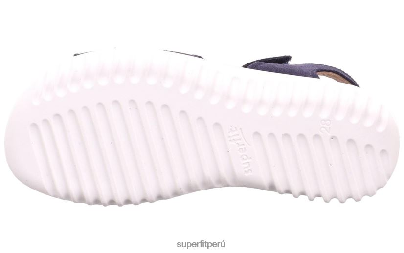 educación física Superfit niños pequeños brillo - sandalia con cierre de velcro azul V06L24683 sandalias