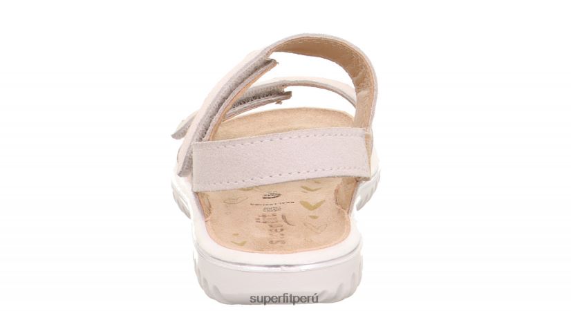 educación física Superfit niños pequeños brillo - sandalia con cierre de velcro blanco V06L24656 sandalias