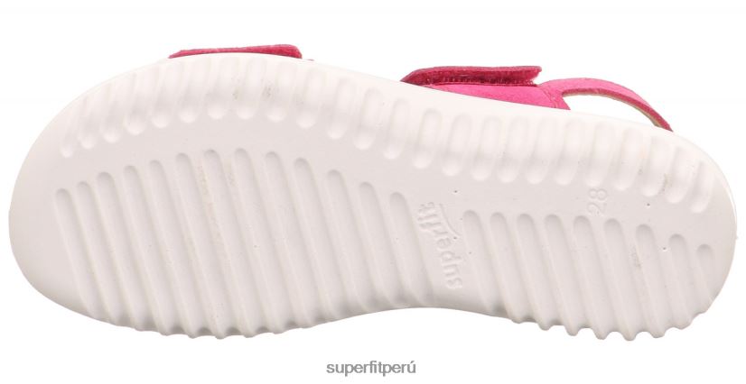 educación física Superfit niños pequeños brillo - sandalia con cierre de velcro rosa V06L24654 sandalias